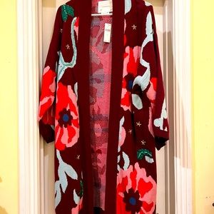 Anthropologie open front sweater